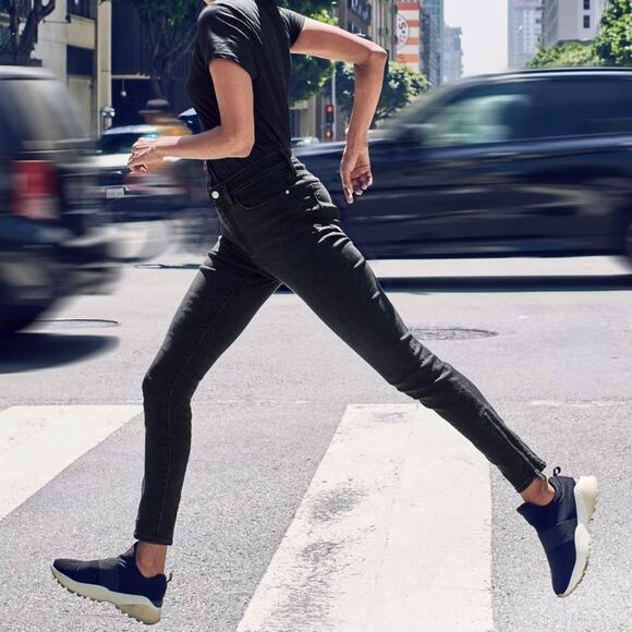 Athleta Scupltek Zip Ankle Ultra Skinny Jeans Size 2 Charcoal - Picture 2 of 11